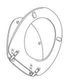 Pressalit 124000BN3999 Tampa Vaso Sanitario (toilet seat cover), modelo 2000, confeccionado em material Duroplast, capacidade de suporte 240kg, BN3 universal, dobradiças em aço inoxidável (SS) com distanciamento entre 120-170mm, peso 2.6kg, produto importado, catalogo