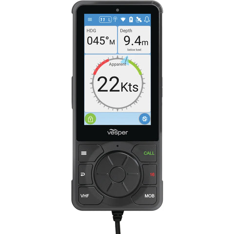 Vesper 1019941 ID: VES 010-02816-00, H1 Cortex Wired VHF Handset, produto importado