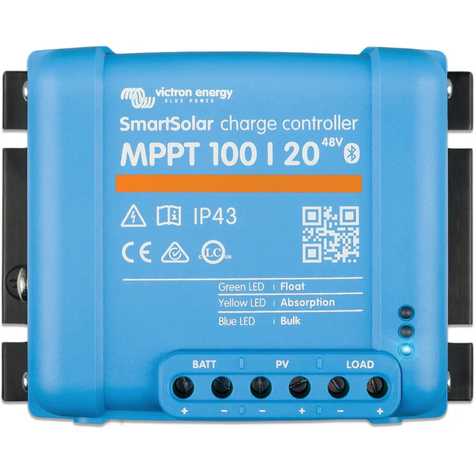 Victron Energy 1024273 ID: VIC SCC110020160R, MPPT 100/20/48V Smart Solar Charge Controllers with Load Output, 20A (48V DC), produto importado