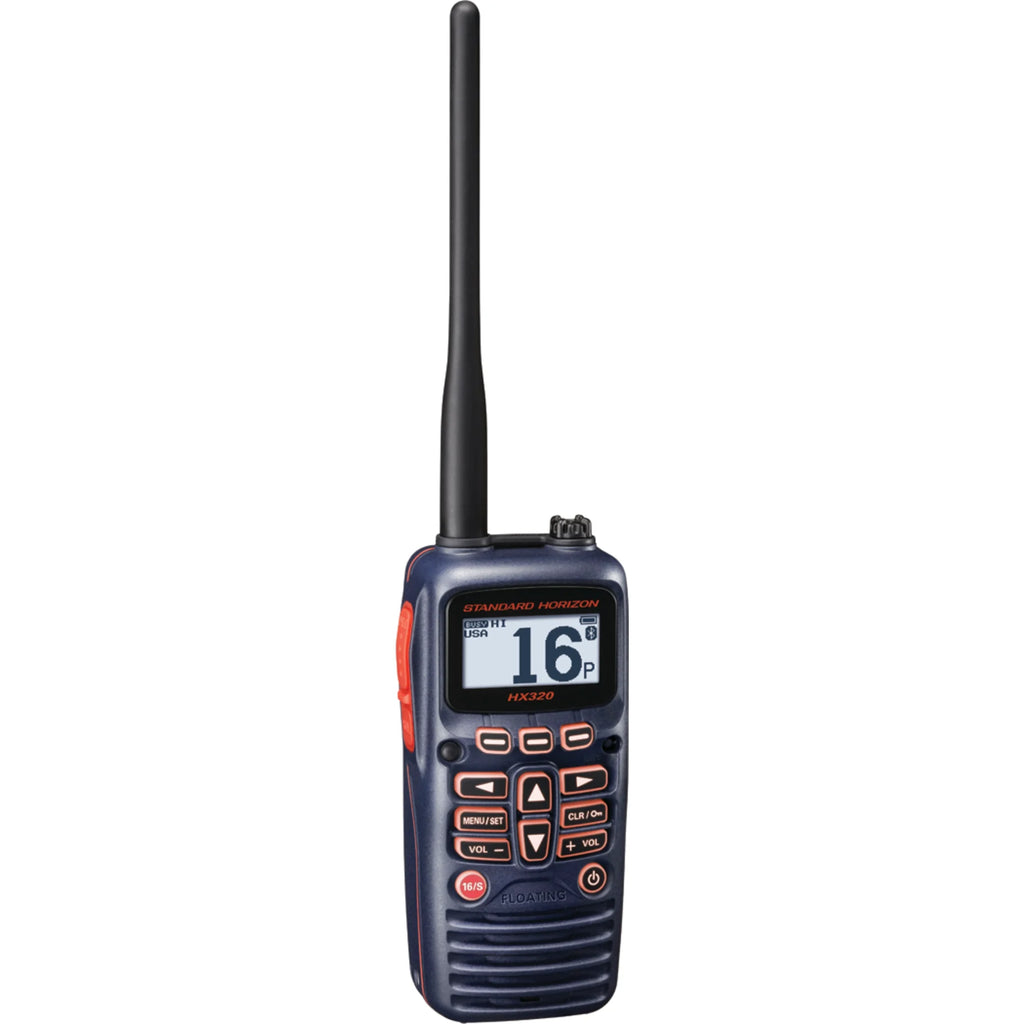 Standard Horizon 1036631 ID: STD HX320, Floating Handheld VHF FM Marine Transceiver, produto importado