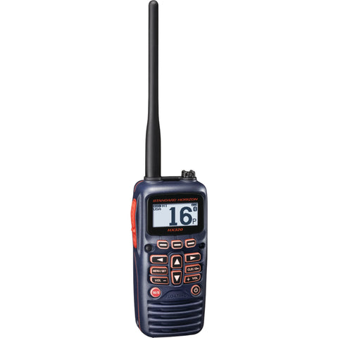 Standard Horizon 1036631 ID: STD HX320, Floating Handheld VHF FM Marine Transceiver, produto importado