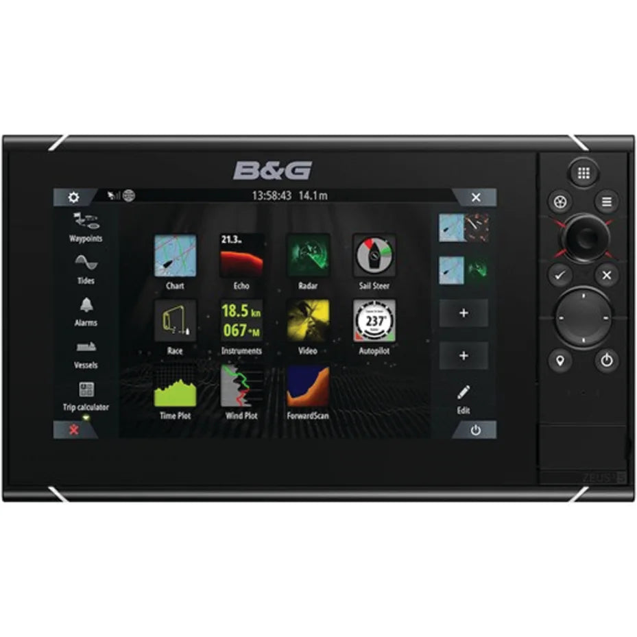 B&amp;G Electronics 1041078 ID: BNG 000-15408-001, 9" Zeus 3S Chartplotter with C-MAP Cartography, produto importado