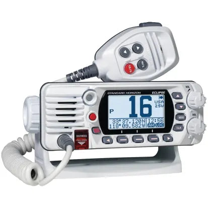 Standard Horizon 1047210 ID: STD GX1410GW, Eclipse Series 25W Fixed Mount VHF, White with GPS, produto importado