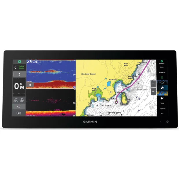 Garmin 1049897 ID: GMN 010-03855-00, GPSMAP 1523xsv SideVu, ClearVu and Traditional CHIRP Sonar with Basemap Mapping, produto importado