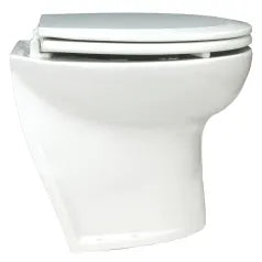 Jabsco 218390 ID: JAB 58060-1012, Deluxe Flush Toilet - Fresh Water Flush, Angled Back, 14" Seat Height 12V, produto importado