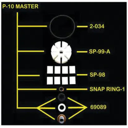 Groco 381813 ID: GRO P-10 MASTER, P-10 MASTER Pump Service Repair Kit, produto importado&nbsp;&nbsp;