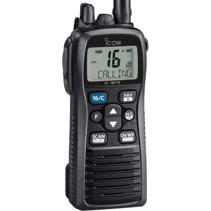 Icom 431807 ID: ICM M73, Handheld VHF Radio, 6 Watts, Black , produto importado