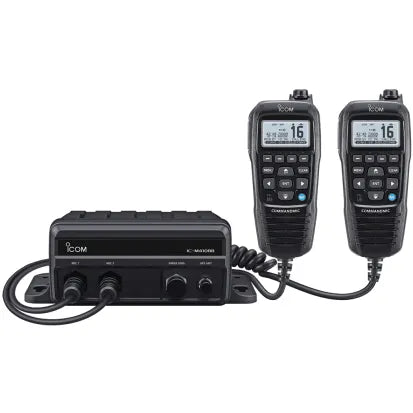 Icom 447695 ID: ICM M410BB 11 USA, Black Box VHF Fixed Mount Radio - Black, produto importado