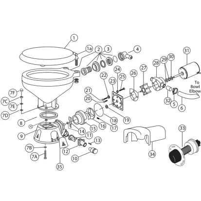 Jabsco 44922 ID: JAB 44106-1000, 11 - Joker Valve for 37010 Toilet, produto importado