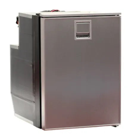 Isotherm 450447 ID: ISO C049RSBAS71113AA, Cruise 49 Elegance Silver Refrigerator with Freezer, 1.75 Cubic Foot - AC/DC, produto importado&nbsp;