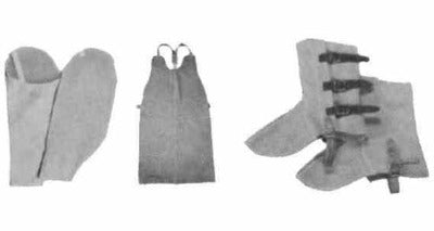 IMPA 851166 WELDER SLEEVES, CHROMED LEATHER