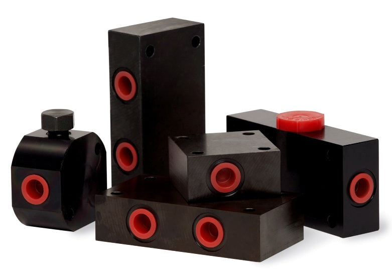 IMPA 871321 BLOCK PORTING STEEL 4 WAY, G1/4 FEMALE THREAD 300MPA
