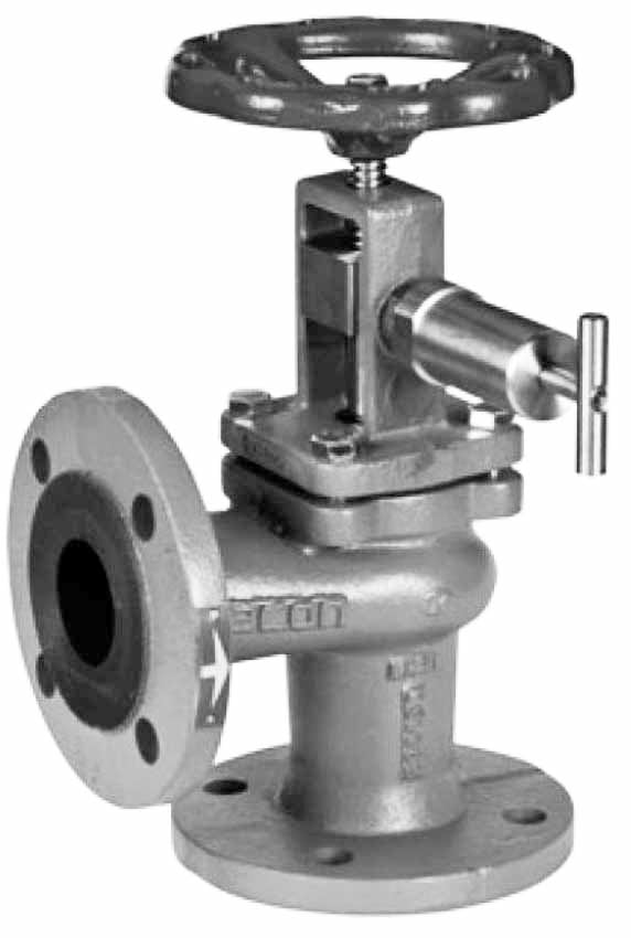 IMPA 874611 VALVE QUICK-CLOSING DIN PN16, MECHANICAL ANGLE #100/248 15MM
