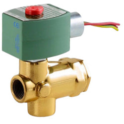 Asco EF8223G012DC24/DCD válvula solenóide (8223G012 24/DC), rosca 3/4" NPT, 2 vias, orifício 19mm, AI AISI 316, 12-24Vcc, 19,7W, 1/2" NPT-F, 20 kgf/cm2, importado