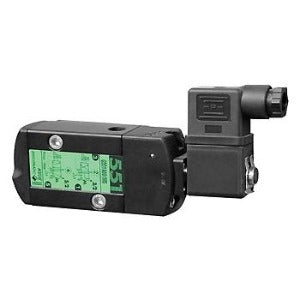 Ascoval SCG551A001MS Valvula Solenoide, 24Vcc, 5/2 vias, conexão pneumática de 1/4" NPT, produto importado