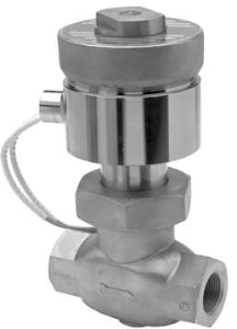 Atkomatic 31861-1140A valvula solenóide, rosca 1 1/2 BSP, 2 vias, fechada, Cv 21,5, inox, 120 Vca, 1/2" NPT-F, AISI 316, 1300 psi, água, IP65, Ex d, datasheet