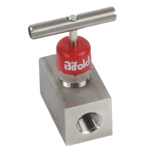 Bifold NV0108F02M5V6K valvula agulha, acionamento manual, DN 1/2" NPT rosca fêmea, 6000 psi, AISI 316, castelo intergral, haste e volante ascendente, importado