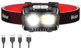 Blukar 2000LM lanterna de LED para uso na cabeça/capacete, recarregável, dual Beam, 8 modos, sensor de controle, IPX5, a prova d'água, produto importado