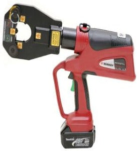 Burndy PAT81KFT-18V Alicate Hidraulico Crimpador, sem-fio, atuação por baterial 18V Ni-MH, 2.6Ah, para fixar terminais, com cabo isolado, bitolas de 10 a 500mm, tipo pistola, força de crimpagem 6T (toneladas) 7800 psi, descontinuado novo modelo PAT81K2U03A2, produto importado, ficha tecnica catalogo data sheet