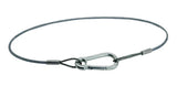 CLA790LES Cabo de segurança, capacidade de carga 150 kgf, dimensões DN 3,2 x 900 mm, aço inox, para sustentação de luminárias, produto importado