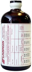 Cannon 9727-C48&nbsp;Óleo padrão para viscosidade, frasco de 500ml, N15000, 9727-C27, ASTM D445/D446, ISO 3104/3105,&nbsp;produto importado
