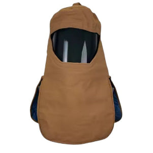 Capuz de proteção contra arcos voltaicos, partículas, raios infravermelho e ultravioleta, modelo 3041.305.VA, lente em policarbonato verde, risco/nível 4, importado
