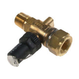 Castel 3063/44 valvula de bloqueio 1/2" NPT, conexão 1/2" NPT, kv = 5 m3/h, pressão maxima de trabalho 55 bar, -40º a +150°C, importado, datasheet