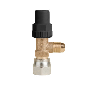 Castel 6110/23 válvula 1/4" x 3/8" polegada, Flarex, 45 bar, uso em refrigeração, HCFC, HFC, HFO, HC, R744, produto importado, datasheet