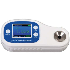 Cole-Parmer EW-81150 refratometro digital portatil, 0-75% Brix, LCD, IP65, 5 a 40°C (41 a 104°F), ATC, produto importado, datasheet