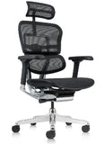 Comfort EHE2-AB-HAM-5D-L cadeira ergonômica, MTE NR-17, preto grafite, encosto reclinável, apoio de cabeça 2D, apóia-braços regulável 5D, tela, anatômico, nylon, pistão a gás, importado