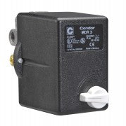 Condor MDR-3 Pressostato 31VE3XXX, pressão diferencial, faixa de pressão 1,3 a 35 bar, com unidade interruptora rearme automático e manual, pneumático, conexão ao processo rosca 1/4" NPT-fêmea, produto importado