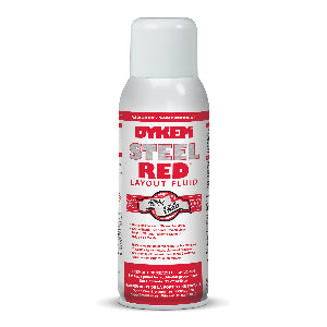 Dykem steel red aerosol, embalagem 340g (12 Oz), layout fluid, a base de alcool etílico, produto importado