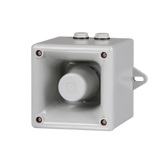 E2S A105NDC024AA0A1R sirene de segurança, sinalizador de advertencia, ABS, 105 db decibéis, 24Vcc,IP66, para alarme contra incêndio, importado, datasheet