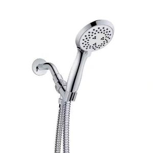 Ez-FLo 15156 Ducha manual chuveiro, material do corpo em ABS, conexão 1/2" polegada, comprimento 225 mm, acabamento cromado, com 3 tipos de jato (massagem, tradicional e nebulizador), temperatura máxima de operação 70ºC (Celsius), substitutui o antigo WJ0201, produto importado