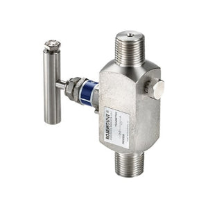 Emerson 0306RT22BA11 manifold pressão, corpo e sede em aço inox AISI316, conexões 1/2 NPT, classe pressão 10000 psi, produto importado