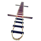 Escada de prático para embarque e emergência, embarkation ladder, Solas 10, CCS, degraus em madeira e borracha, medidas diversas, produto importado