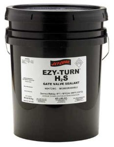 Jet-Lube EZY-TURN H2S Lubrificante Vedante para Válvulas de Esfera, embalagem de 1 galão (3,8 litros), balde 5 galões (19 L) e tambor 55 galões (209 L), produto importado, ficha técnica catalogo datasheet