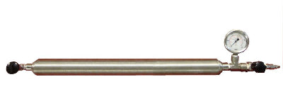 Vinci FTS 1000 SS cilindro de amostragem, capacidade 1000 cc, pressão 2800 psi, aço inox, conexão 1/4" FNPT, H2S, produto importado