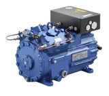 GEA Bock HG44E-475-4S Compressor de refrigeração, semi-hermético, capacidade 34,46 Btu/h, vazão 99,6 m3/h, pressão operação 19,2 bar, deslocamento 41,3 m3/h, motor 13,1 kW, tensão alimentação 440V, rotação 1450 rpm, produto importado, ficha tecnica catalogo datasheet