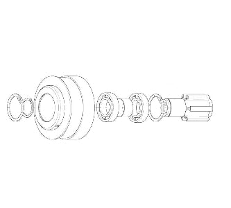 GEA Westfalia 2058-3385-010 acoplamento, para uso industrial em purifcador separador de óleo, produto importado