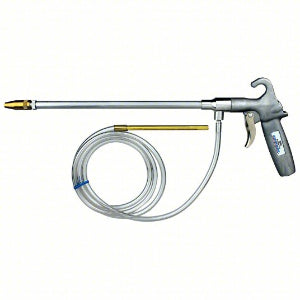 Guardair 1RF86 pistola de pulverização, alumínio fundido, conexão fêmea 1/4" NPT, pressão de trabalho 120 psi, fluxo 1,01 L/minuto, gatilho, produto importado