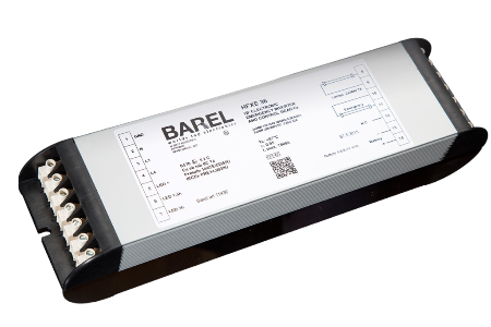 Barel HFX 218 E003 Reator Eletronico para lampada fluorescente, 2x18W, T8, 220-250V, 50/60Hz,, ATEX, INMETRO, dimensões 255x45x36 mm, peso unitário 0,57 kg, 16218, electronic ballast, produto importado, NCM 853932, ficha técnica data sheet, TLRE.003.319