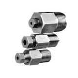 HIP 15-21AF2NMA adaptador para tubo de condução, AI AISI 316L, TS x NPT macho, pressão trabalho 15000 psi, DN 1/8", produto importado