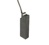 Helwig 10-372571 escova, IEC 60136, metalografite, dimensão axial 6,3mm, radial 31,7mm, tangencial 9,5mm, monobloco, para máquinas elétricas, importado