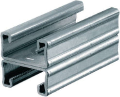 Hilti 303999 canaleta dupla, espessura 2 mm, 41,3 x 41,2 mm, 6M, aço inoxidável 1.4404 (A4), EN 10088, AISI 316L,  produto importado