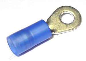 Hollingsworth R1901S terminal para cabo, tipo olhal, XR1901SN, pré-isolado em PVC azul, 1,1 a 2,6 mm, 626566-1, BA14R-3, AN2833, A1006-3R, importado, datasheet