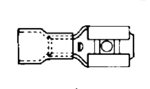 Hollingsworth SO-1122S terminal para cabo, tipo clips, pré-isolado em PVC vermelho, 0.25 A 1.0 mm² (22-18 AWG), FE2216-4R1, importado, datasheet
