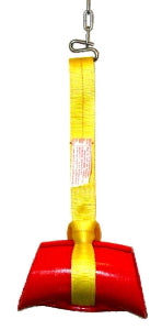 Hosebun HB800H suporte para içamento, formato de sela, 8" polegadas, poliuretano, carga de trabalho 5,45 ton, 145mm x 2m, cinta poliester, UV, importado