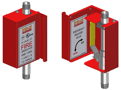 Inbal Valves 393-01 válvula de alivio e emergencia para canhão de espuma, 1/2" M, 300 psi (21 bar), sistema de combate a incêndio, importado, datasheet