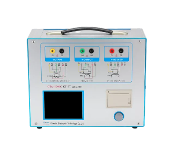 KvTester CTA-1000C analisador de transformador de corrente, IEC e IEEE standards, 0.5% / 2 minutos, medição de corrente (CT) e voltagem (PT), excitação e saturação, produto importado